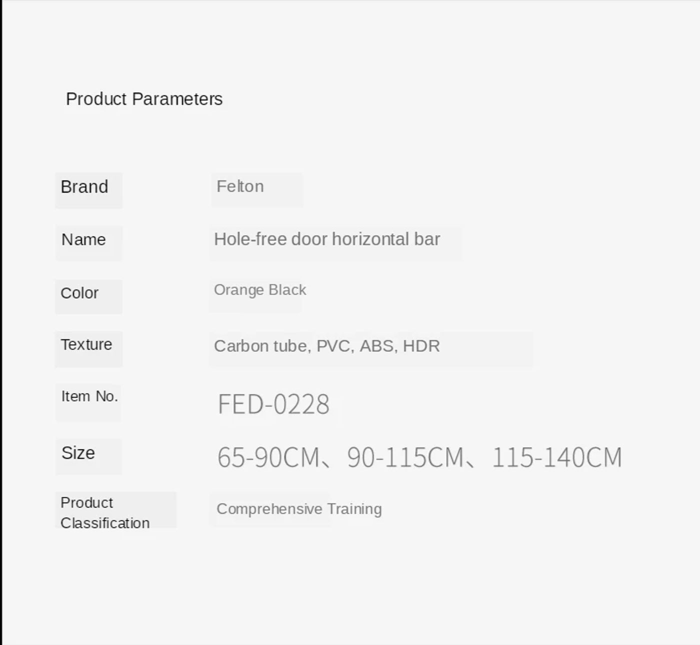 Description Picture 6 of itemFor XIAOMI MIJIA FED Wall Horizontal Bar Pull-up Device Stable Safety Non-slip Automatic Buffer Indoor Sports  Exercise Tools