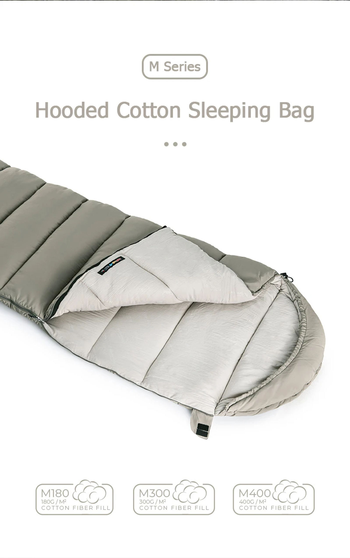 Description Picture 3 of itemNaturehike Winter Sleeping Bag Ultralight Compact Potable Envelope Cotton Quilt Spliced Travel Outdoor Camping Sleeping Bag