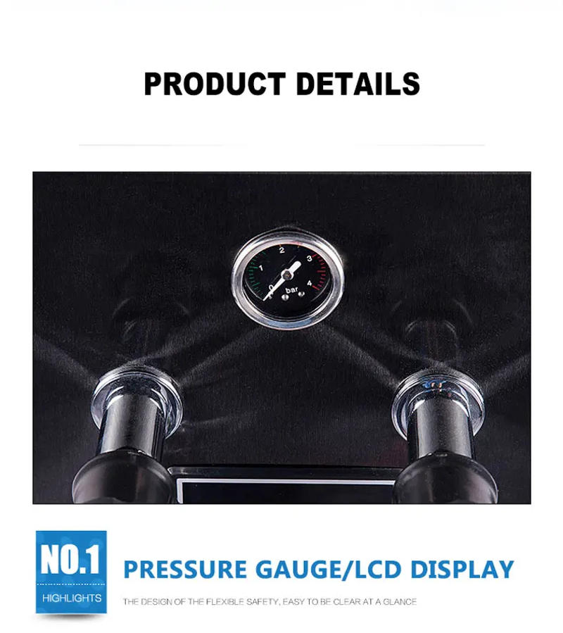 Description Picture 4 of itemFully Automatic Milk Frother Commercial Steam Water Boier Milkshake Foam Machine Dual Display Milk Tea Shop Equipment