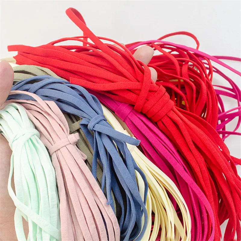 Description Picture 2 of item10/20/50y 5MM DIY Mask Elastic Rope Rubber Band Mask Oil Cord Mask Ear Hanging Rope Belt for DIY Protective Clothing Accessories