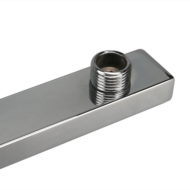 Description Picture 6 of item40cm Shower Extension Arm 304 Stainless Steel Wall Mounted Silver Polished Extra Arm Bathroom Bracket Bar For Rain Shower Head