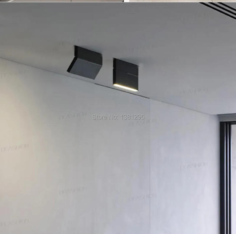 Description Picture 4 of item1PCS LED Surface Mounted Downlight Spotlight 12W Black White Rotatable 3000K 4000K 6000K Home Lamp Adjustable Ceiling Spot Light