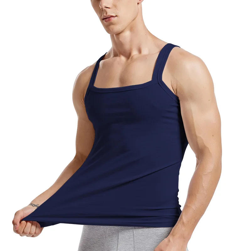 Description Picture 5 of itemMen Undershirts Underwear Fitness Sleeveless Shirts Tank Tops Bodybuilding Muscle Vest Gym Sports Workout Breathable Casual Tee