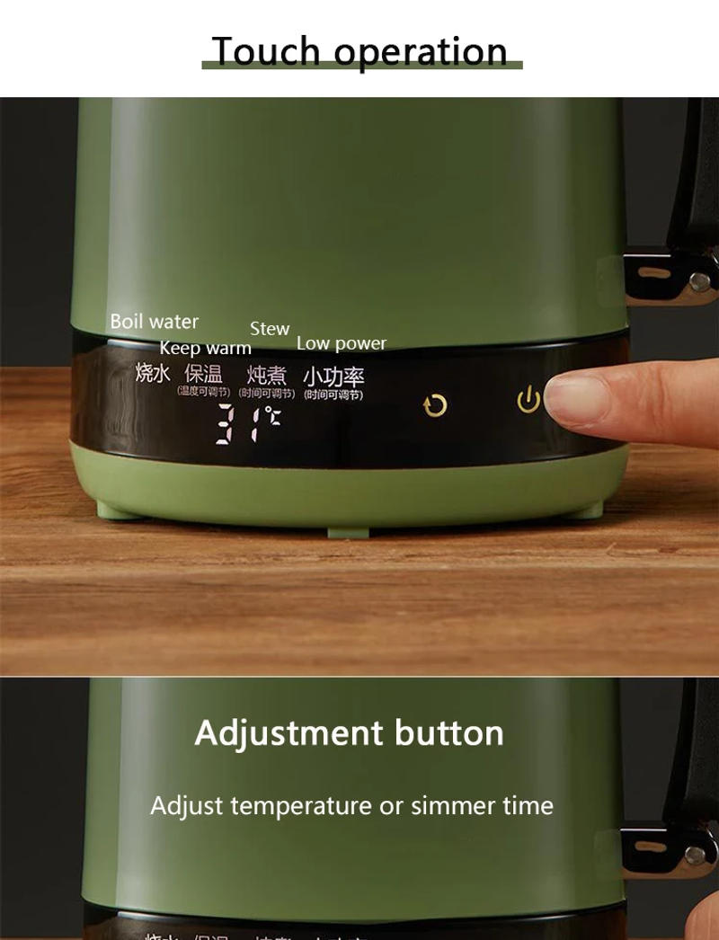 Description Picture 6 of itemDMWD Household Electric Kettle 0.5L Health Pot Portable Stewing Soup Cup Tea Maker Boiling Pot Water Boiler 304 Stainless Steel