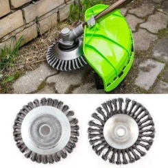 Customizable Steel Wire Wheel Garden Weed Brush Lawn Mower Grass Eater Trimmer Brush Cutter Tools Trimmer Head Weed Brush