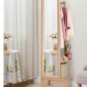 Wardrobe mirror full-body floor-to-ceiling mirror simple modern sitting room cabinet multi-functional rotating fitting mirror