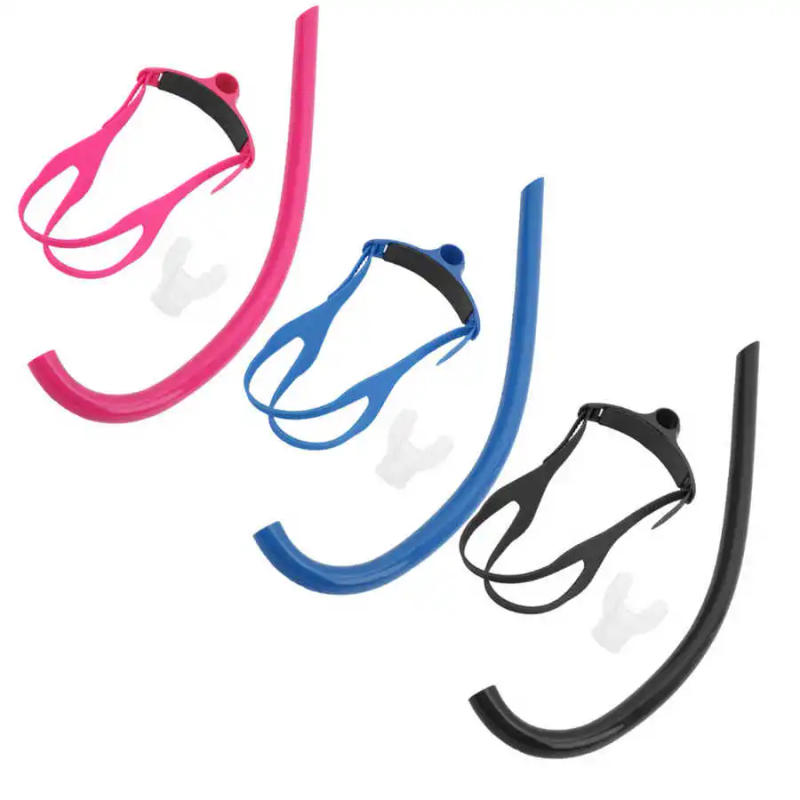 Description Picture 6 of itemProfessional Swimming Diving Breathing Tube Snorkeling Silicone Snorkels Sea Pool Diving Front Breathing Tube with Mouthpiece