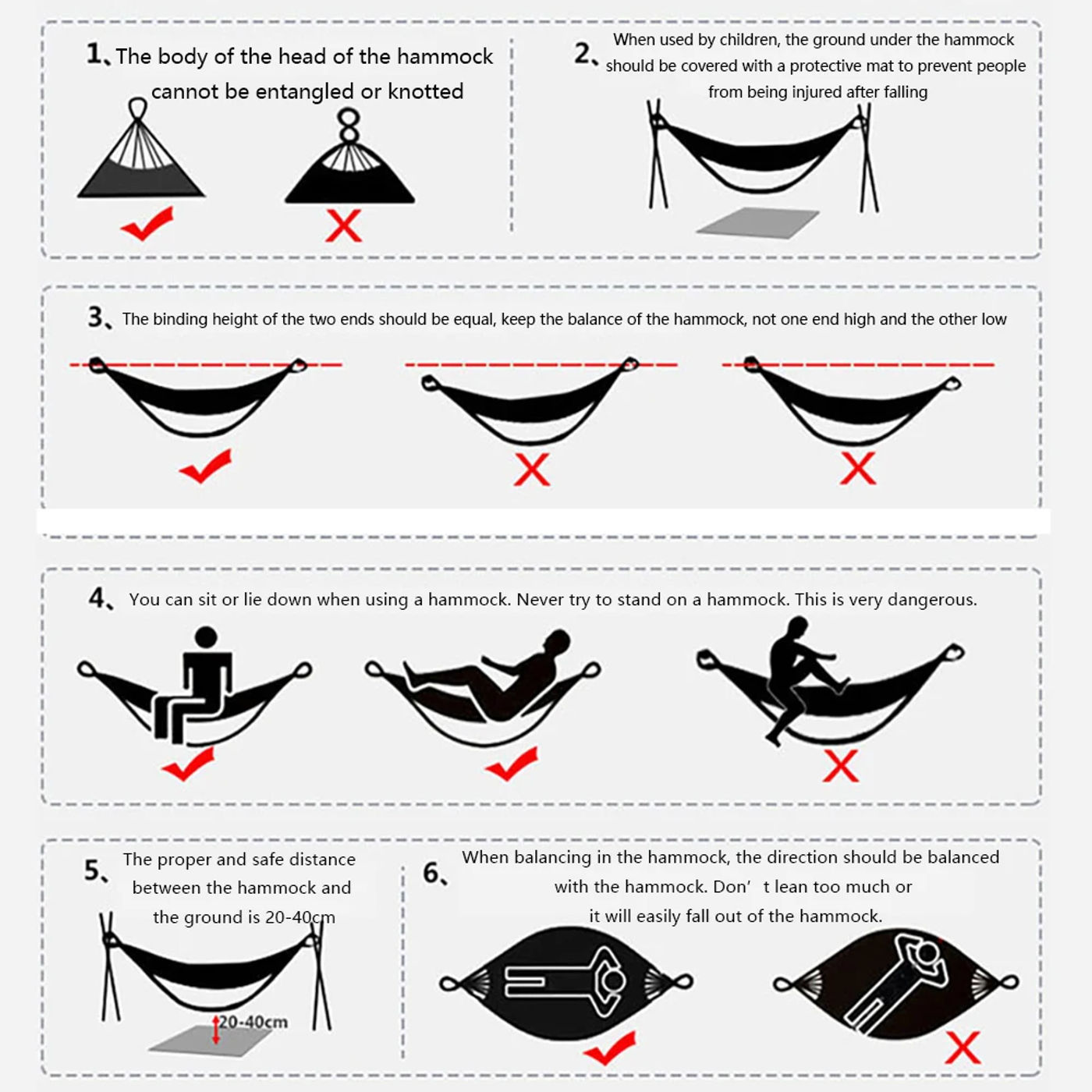 Description Picture 6 of itemPortable Hanging Hammock, Indoor, Home, Bedroom, Lazy Chair, Travel, Outdoor, Camping, Swing Chair, Thick Canvas Bed