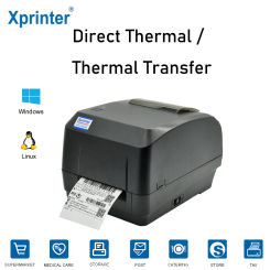 Xprinter H500B Direct Thermal Transfer Shipping Label Sticker Printer Bluetooth Barcode Ribbon Printer For Jewelry Tag Clothes