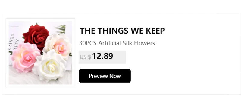 Description Picture 5 of item30pcs/12CM Big White Rose Artificial Silk Flower Heads DIY Scrapbooking Wedding Home Party Cake Decoration Fake Flowers Wreath