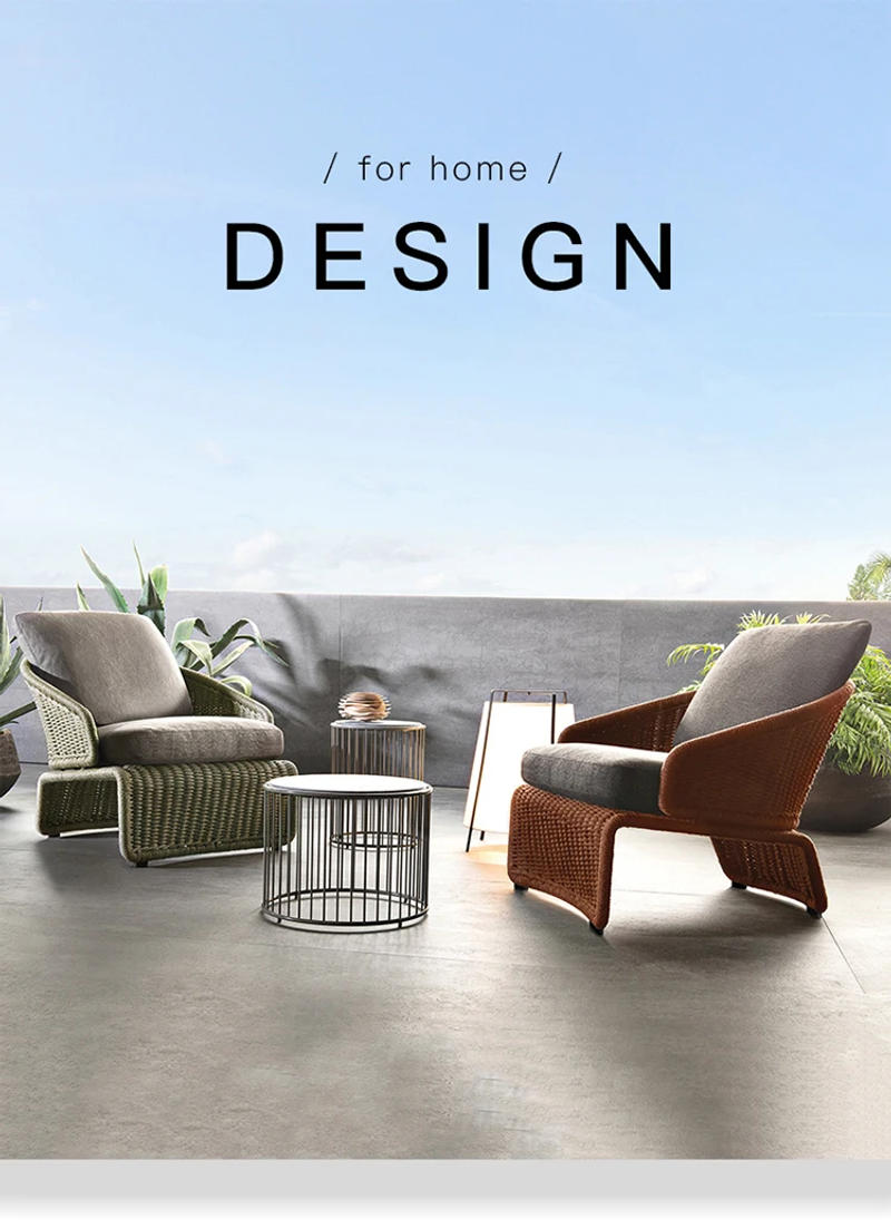 Description Picture 2 of itemCreative Outdoor Sofa Double Sofas For Lazy People Sun Shine Lounger Rattan Garden Furniture Cafe Rest Chairs Patio Courtyard