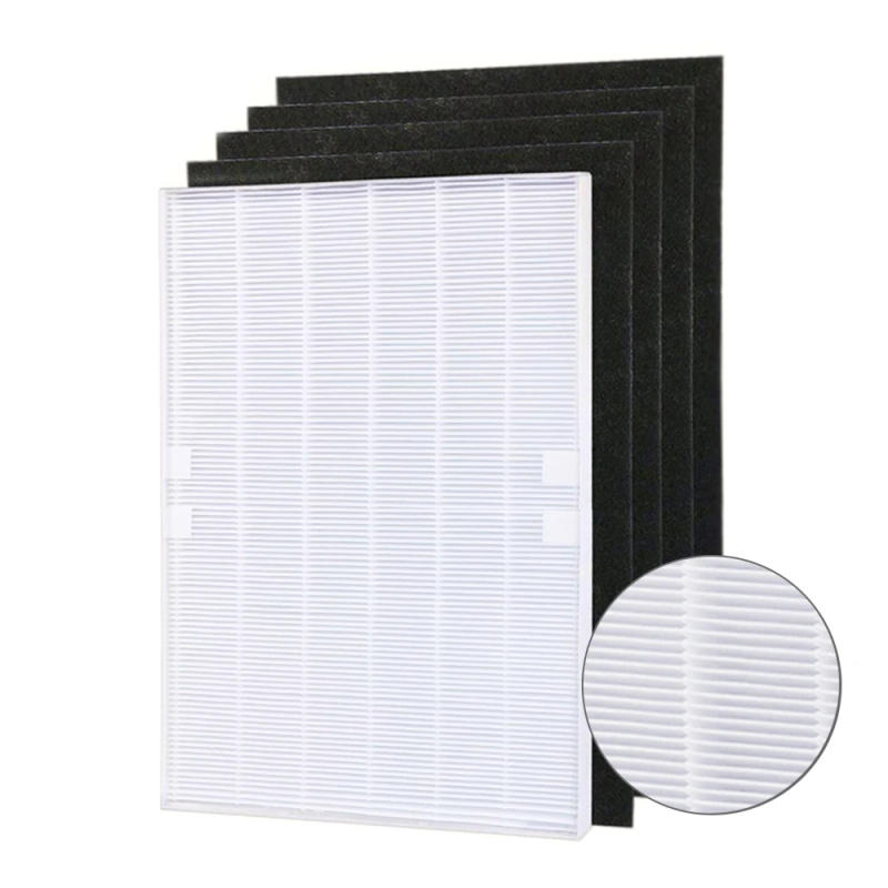 Description Picture 2 of item4 pieces Air Purifier Parts Carbon pre-filters and 1 piece Main HEPA filter for Winix 115115 5300 5500 6300