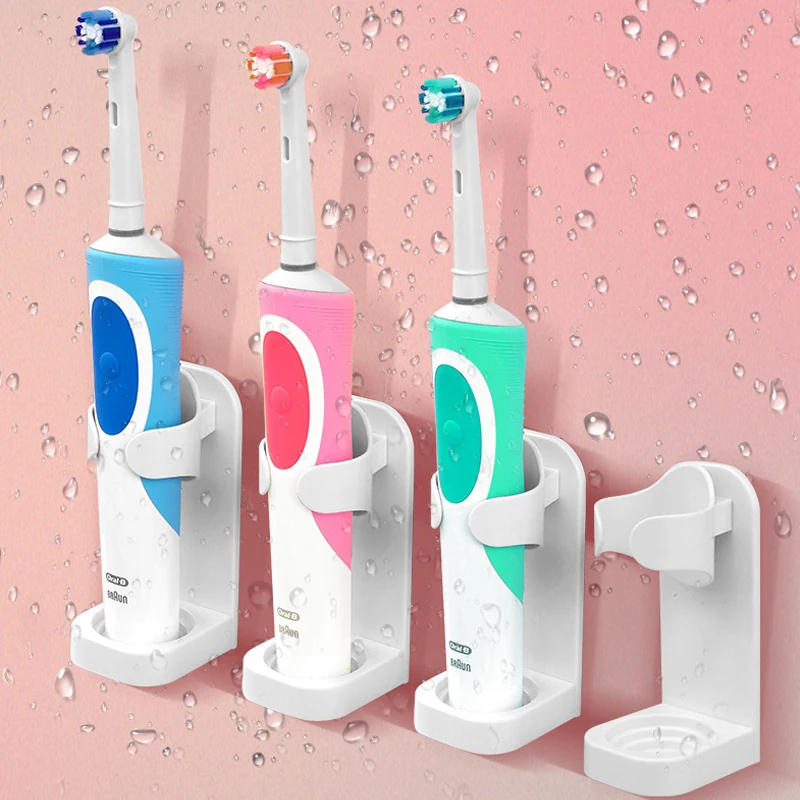 Description Picture 3 of itemCreative Traceless Stand Rack Organizer Electric Wall-Mounted Holder Space Saving toothbrush holder Bathroom Accessories