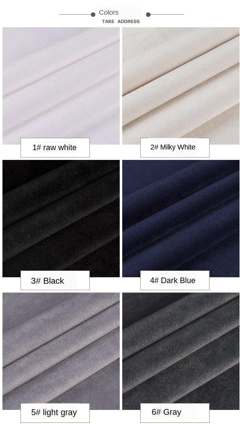 Description Picture 6 of itemThickened Velvet Fabric High Quality Sofa Curtain Pillow Black and White Brocade Blue Sequin Fabric for Sewing Dress 50cm*155CM
