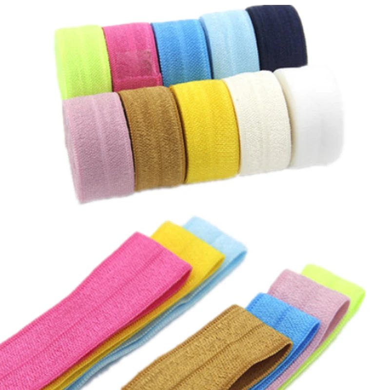 Description Picture 6 of item5yards/Lot 5/8" 15mm Elastic Band Multicolor Fold Over Spandex Elastic Ribbon For Sewing Lace Trim Waist Band Garment Accessory