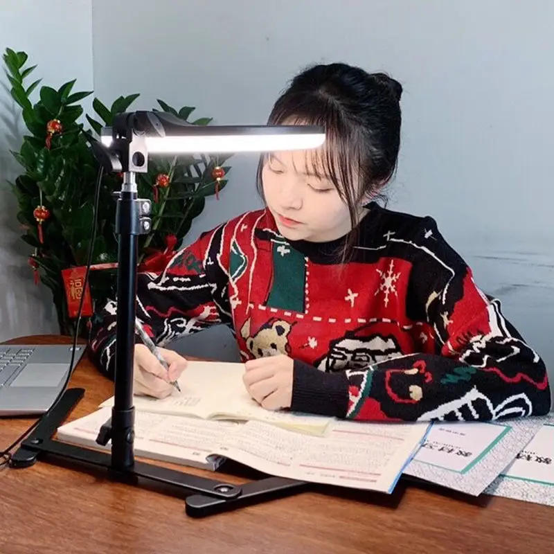 Description Picture 5 of itemDesktop Overhead Tripod for Video Shooting with Led Ring Light Lamp Tabletop Stand Tripods with Mobile Phone Holder For Nail Ar