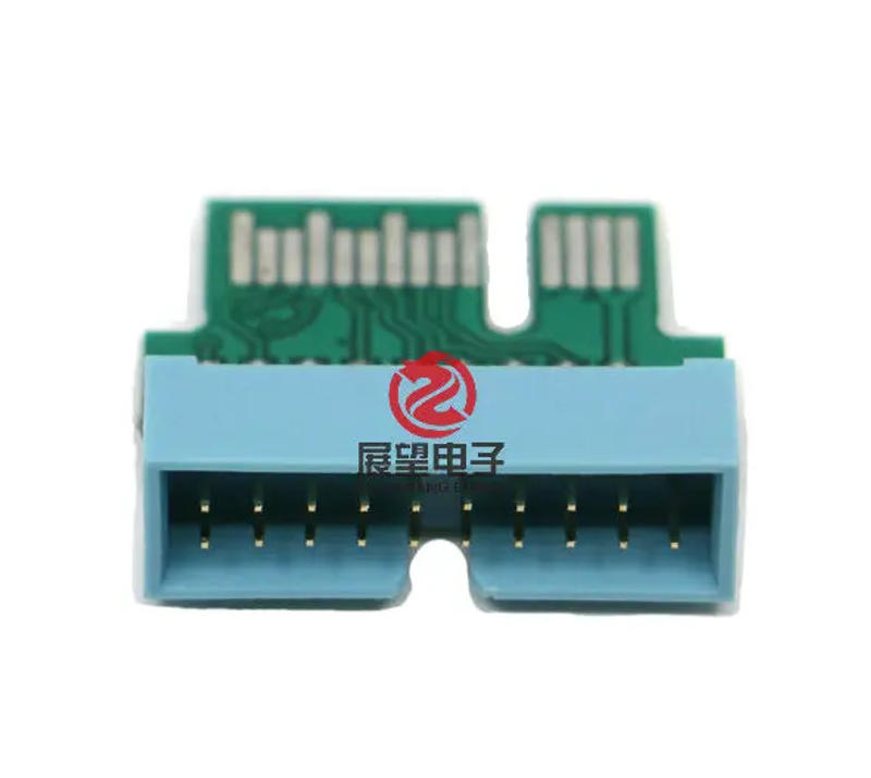 Description Picture 3 of itemFor Lenovo motherboard blade 14-pin Front USB3.0 to ordinary chassis standard 19-pin USB3.0 adapter IS8XM IQ1X0MS IH110MS CX