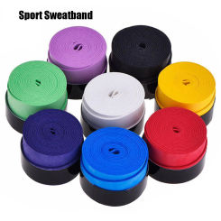 1 PC Sweat Absorbed Overgrip Wraps Anti-skid Dry Tennis Racket Grip Tape Badminton Grips Fishing Rod Sweatband Sport Equipment