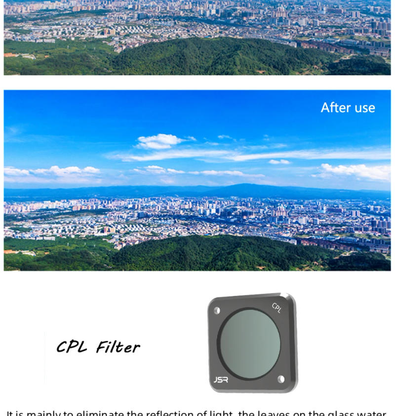 Description Picture 6 of itemFor DJI Action2 DJI CPL polarizing filter ND filter NDPL filter UV filter Magnetic bonding sports camera accessories