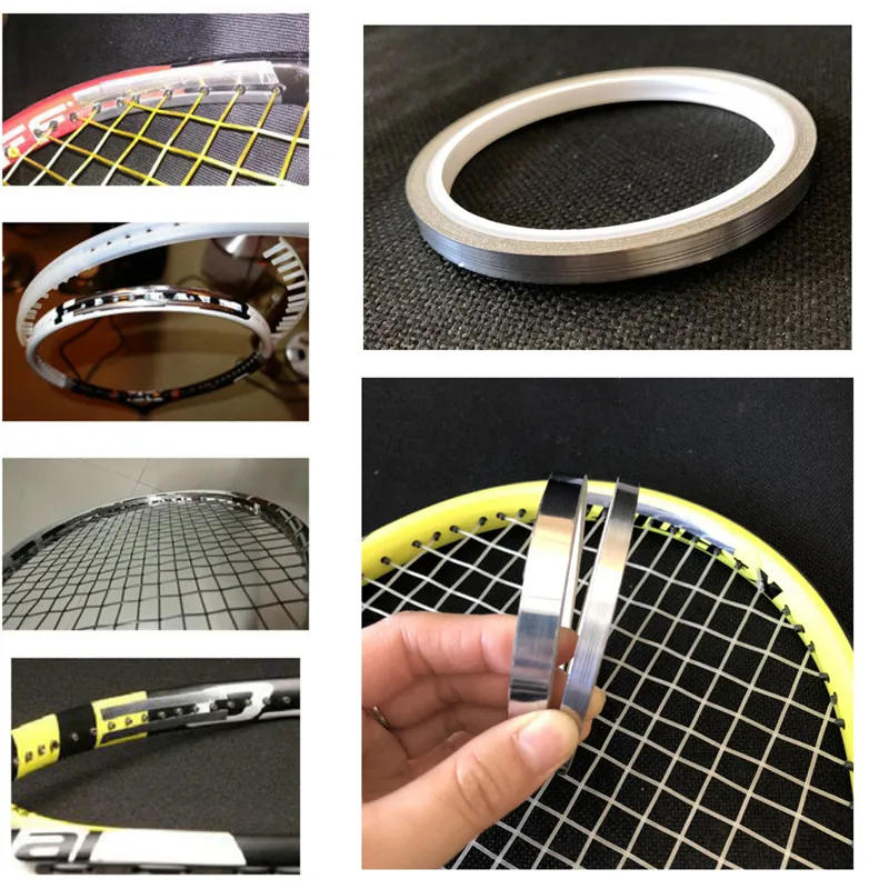 Description Picture 3 of item0.18mm Thick Weighted Lead Tape Sheet Heavier Sticker Balance strips Aggravated For Tennis Badminton Racket Golf Clubs 4 Meters