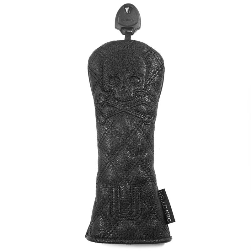 Description Picture 5 of itemBlack Leather Stiching Embroidered Sugar skeletons Golf Club Headcover  Putter Covers Blade