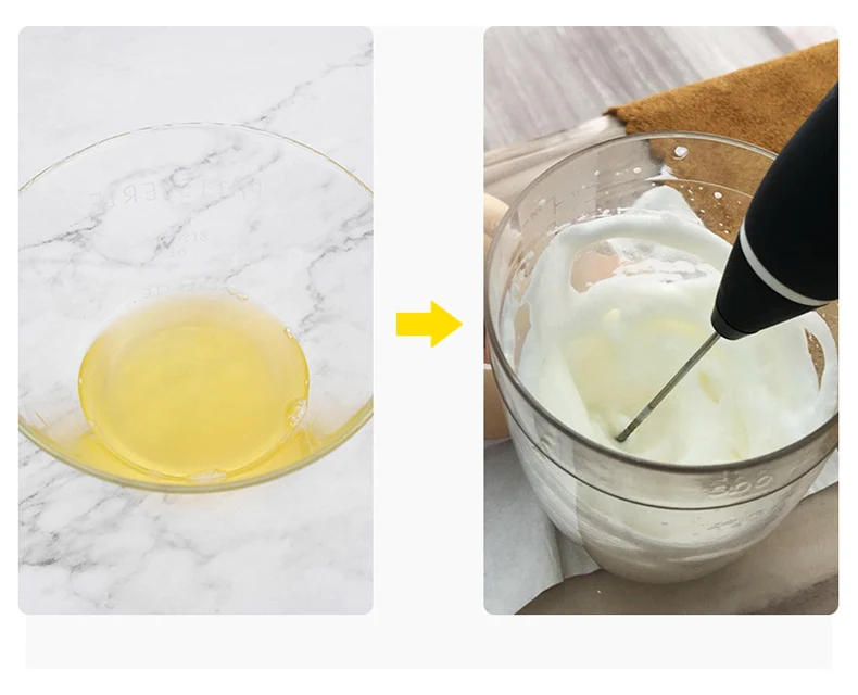 Description Picture 3 of itemPortable Milk Frother USB Rechargeable Handheld Blender Foamer High Speeds Drink Maker Whisk Mixer For Coffee Cappuccino Cream