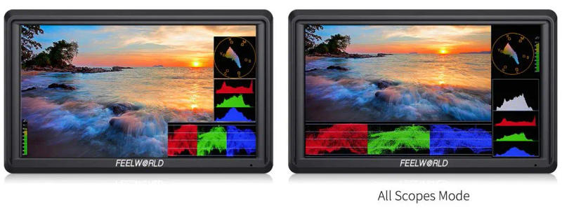 Description Picture 4 of itemFEELWORLD FW568 V2 5.5 Inch 3D LUT DSLR Camera Field Monitor IPS Full HD1920x1152 Support HDMI Output With Tilt Arm  for Gimbal