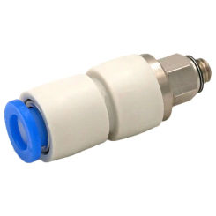 KSH06-M5 Tube 0.D.6mm Connection Thread M5x0.8 Male Connectors Joint Rotary One Touch Fitting KSH
