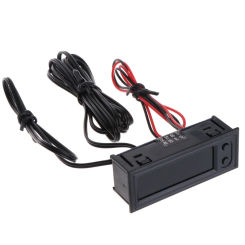 New DIY Multifunction Clock Car Temperature Battery Voltage Monitor Voltmeter DC 12V Measurement Analysis Instruments