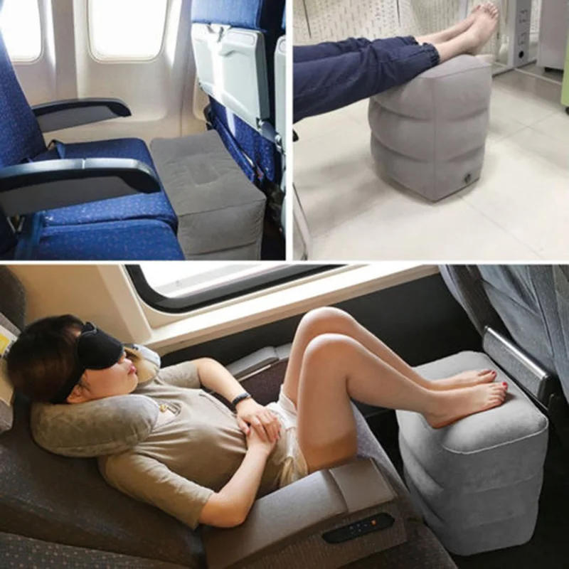 Description Picture 5 of itemPVC Kids Flight Sleeping Footrest Pillow Resting Pillow On Airplane Car Bus Pillow Inflatable Travel Foot Rest Pillow Foot Pad