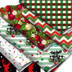 Christmas Theme Faux Leather Sheets Giraffe Santa Claus Printed Synthetic Leather Fabric 20x33cm for DIY Earrings Hair Bows