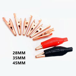 Alligator Clips Electrical Test Lead Roach Clip Test Jumper Wire Connectors Cable Connectors Double-ended Crocodile Clips