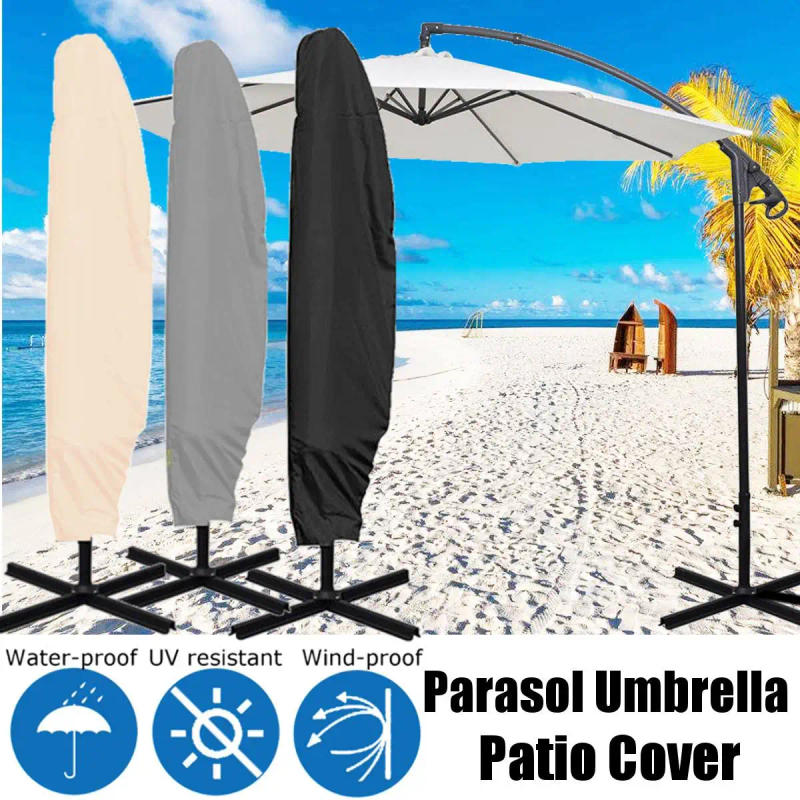 Description Picture 2 of itemWaterproof Cloth Outdoor Banana Umbrella Cover Shade Garden Weatherproof Patio Cantilever Parasol Rain Cover Accessories