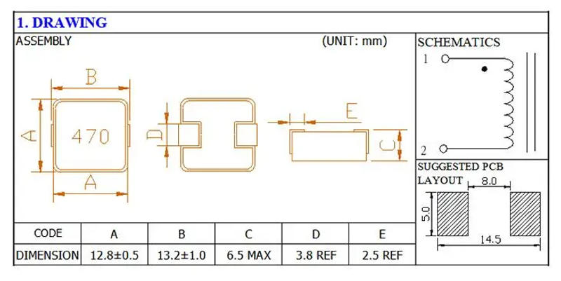 Description Picture 6 of item10pcs SMD Molding Power Inductors 1040 1265 0420 0520 0530 0630 0650 1UH 6.8UH 10UH 15UH 22UH 33UH 100uH 150uH 220uH Inductor