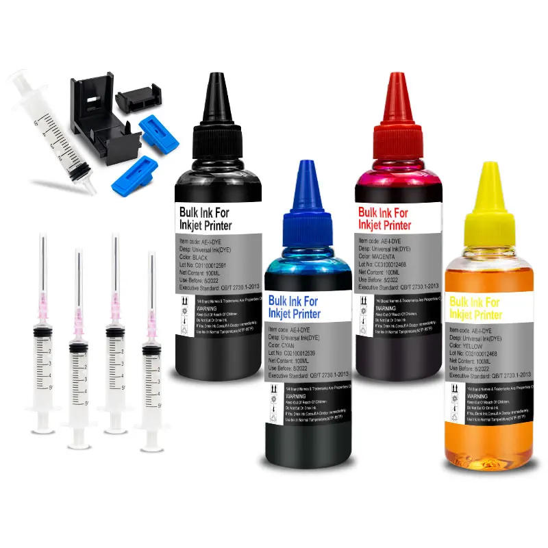 Description Picture 3 of itemFor HP 301 302 304 305 Xl Printer Ink Deskjet 2540 2050 2510 2620 2630 2632 5030 5020 3720 3730 Dye ink Refill kit