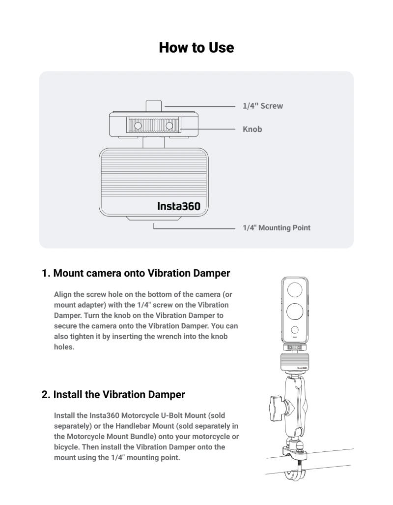 Description Picture 4 of itemInsta360 X4 X3 Vibration Damper For Insta 360 ONE X2 / ONE RS Sport Camera Original Accessoies