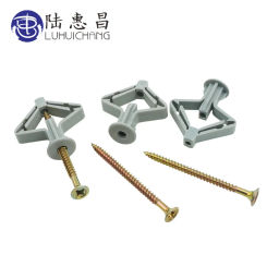 Plastic Expansion Tube Pipe Self Tapping Wall Anchors Drilling Woodworking Plugs Plastic Expansion With Metal Screw kit