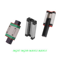 2pcs MGN MGN9 MGN12 MGN15 MGN7 Miniature Linear Rail Slide MGN12H MGN9H Carriage CNC 3D Printer Parts Linear Rail Guide Carriage