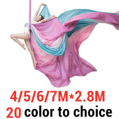 Gradient Yoga Hammock Anti-Gravity Yoga Swing  Aerial Silk 4/5/6/7M Yoga Belt Stretch Pilates