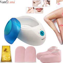 2.2L Wax Heater＆Warmer Machine Set Paraffin Therapy for Body Hand Foot Skin Care Spa Salon Hair Removal with 2 Level Control