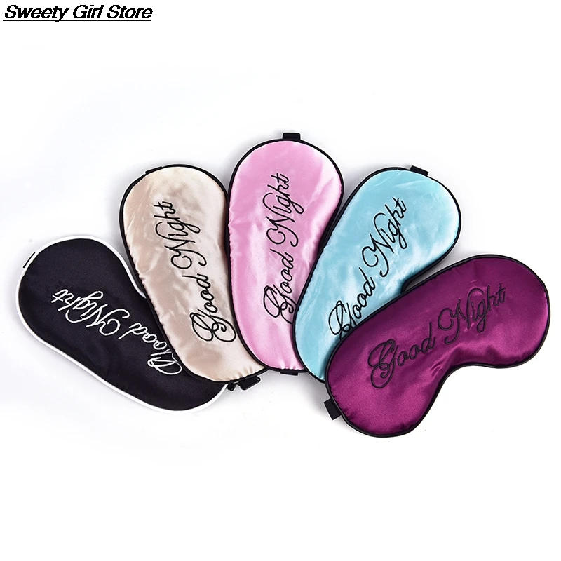 Description Picture 6 of itemSleeping Mask Eye Band Cover Silk Sleep Dream Mask Goggles Imitation Silk For Women Men Rest Travel Smooth Fashion Nap Blindfold