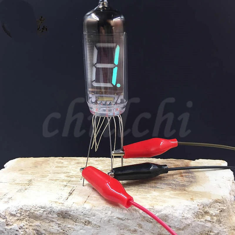 Description Picture 4 of item1pcs/lot IV-11 fluorescent digital tube VFD Glow tube DIY creative clock parts clear display good looking copper ring