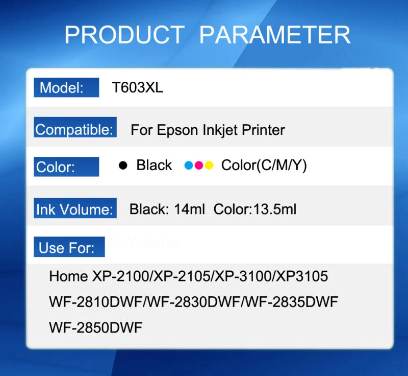 Description Picture 2 of itemeinkshop 603xl 603 xl Epson XP 2100 XP 3100 XP2105 XP3105 XP4100 XP4105 WF2810 WF2830 WF2850 printer