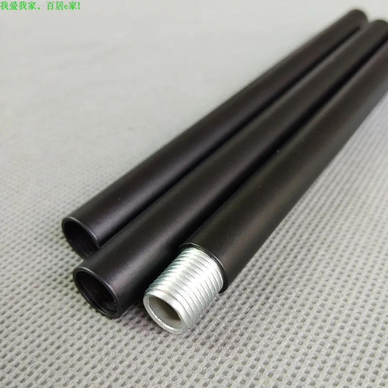 Description Picture 4 of item2pcs/lot Inner M10 Female Thread Connection Tube Screw Tube Hollow Straight Rod Retro Black Inner Tooth Tube Table Lamp DIY Part