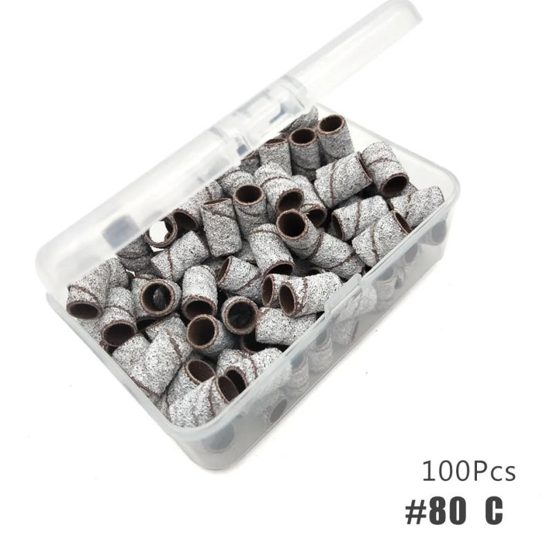 Description Picture 6 of itemHYTOOS 100Pcs Sanding Bands for Nail Drill Professional Gel Polish Remover Accessories Without Mandrel Salon Home Manicure Tools