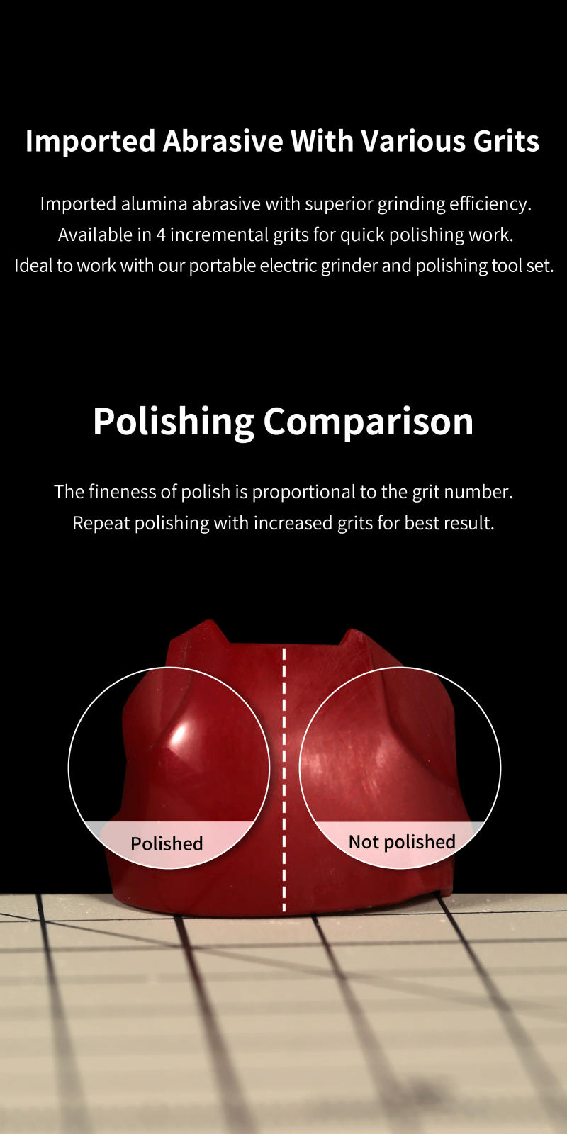 Description Picture 3 of itemDSPIAE LM-10 #2000~#10000 Polishing Compound Sponge Polishing Pad ES-P Portable Electric Sharpening Pen Model Making DIY Tools