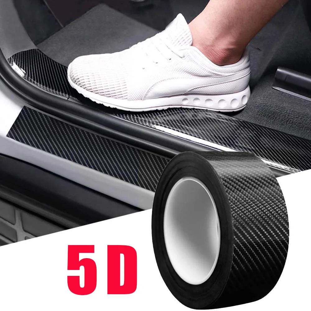 Description Picture 3 of item5D Carbon Fiber Car Sticker Waterproof Car Door Anti-collision Strip Nano Tape High Quality Threshold Protection Film DIY Strip