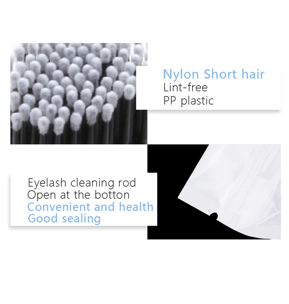 Description Picture 6 of itemEyelash Extension Supplies Set Lashes Micro Brush Disposable Mascara Wands Applicator Individual Eyelash Microbrush Makeup Tools