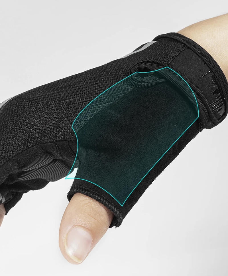 Description Picture 6 of itemROCKBROS Summer Cycling Half Finger Gloves Anti-slip Breathable Bicycle Gloves Men Women Anti-sweat Reflective Bike Gloves