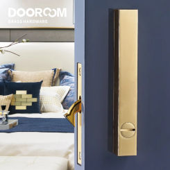 Dooroom Brass Sliding Door Lock Set Handles LOFT Nordic Push Pull Wood Door Interior Living Room Bathroom Balcony Kitchen